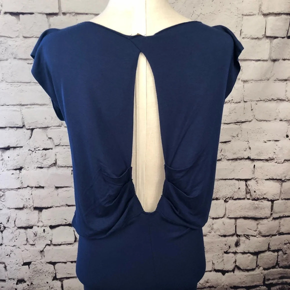 Rachel Pally Blue Modal Open Back Mini Dress - Picture 7 of 8